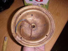 An Arts & Crafts brass ceiling light for a low ceiling - Thumbnail 6