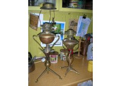 W. A. S. Benson. Two Arts & Crafts oil lamps - Thumbnail 1