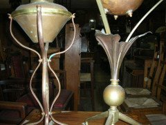 W. A. S. Benson. Two Arts & Crafts oil lamps - Thumbnail 6