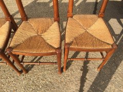 William Birch. Two sets of four Oak rush seat dining chairs. - Thumbnail 13