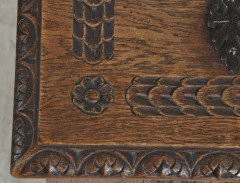 An Cotswold style Arts & Crafts Oak trunk with fine metalwork - Thumbnail 4