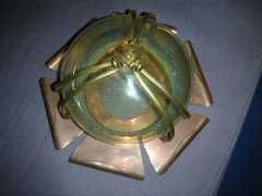 An Arts & Crafts ceiling light with original vaseline shade called 'The Malvern' - Thumbnail 1
