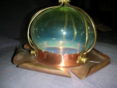 An Arts & Crafts ceiling light with original vaseline shade called 'The Malvern' - Thumbnail 3
