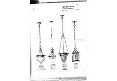 An Arts & Crafts ceiling light with original vaseline shade called 'The Malvern' - Thumbnail 4