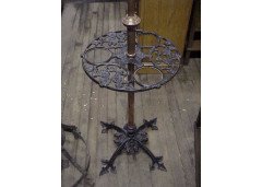 W. A. S. Benson. Rare Arts & Crafts copper brass and cast iron standard oil lamp - Thumbnail 3