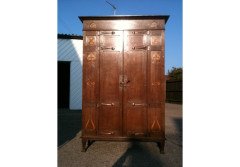 Bath Cabinet Makers. Arts & Crafts Oak hall cupboard in the Glasgow Style - Thumbnail 1
