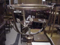 W. A. S. Benson. Rare Arts & Crafts copper brass and cast iron standard oil lamp - Thumbnail 6