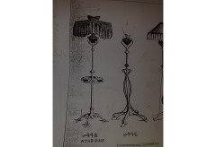 W. A. S. Benson. Rare Arts & Crafts copper brass and cast iron standard oil lamp - Thumbnail 7