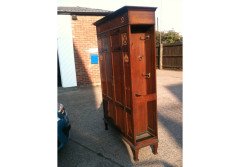 Bath Cabinet Makers. Arts & Crafts Oak hall cupboard in the Glasgow Style - Thumbnail 4