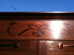 Bath Cabinet Makers. Arts & Crafts Oak hall cupboard in the Glasgow Style - Thumbnail 8