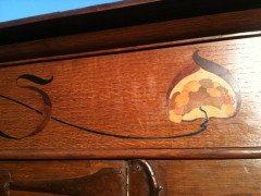 Bath Cabinet Makers. Arts & Crafts Oak hall cupboard in the Glasgow Style - Thumbnail 9