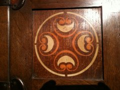 Bath Cabinet Makers. Arts & Crafts Oak hall cupboard in the Glasgow Style - Thumbnail 10