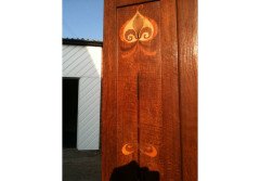 Bath Cabinet Makers. Arts & Crafts Oak hall cupboard in the Glasgow Style - Thumbnail 11