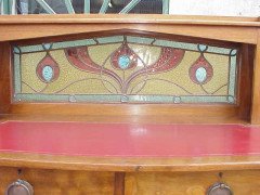 Shapland & Petter. A superb walnut Arts & Crafts two-drawer desk - Thumbnail 4