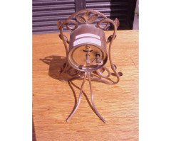 A little Arts & Crafts mantle/bedside clock - Thumbnail 4