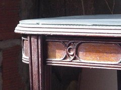 Louis Majorelle. Art Nouveau 'D' end sidetable - Thumbnail 3