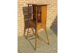 Liberty & Co., a Rare Arts & Crafts Oak Bureau with Moorish Details - Thumbnail 2