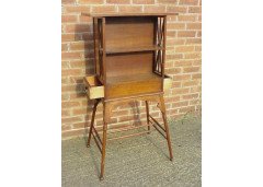 Liberty & Co., a Rare Arts and Crafts Oak Bureau with Moorish Details - Thumbnail 3