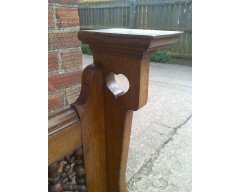 Leonard Wyburd for Liberty and Co. A rare Liberty and Co Arts and Crafts oak settle - Thumbnail 5