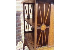 Liberty & Co., a Rare Arts and Crafts Oak Bureau with Moorish Details - Thumbnail 4