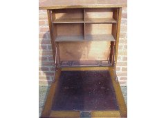 Liberty & Co., a Rare Arts and Crafts Oak Bureau with Moorish Details - Thumbnail 9