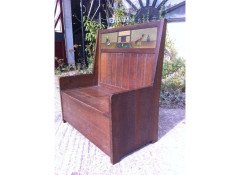 Liberty & Co. Arts & Crafts Oak settle - Thumbnail 1