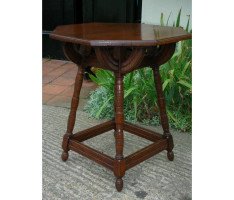 John Henry Chamberlain Attributed, for Pluknett and Steevens. A Gothic Revival side table - Thumbnail 2
