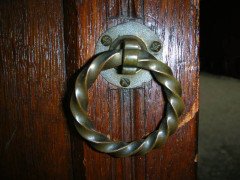 A Well-Crafted Gothic Revival Oak Knee Hole Partners Desk - Thumbnail 6