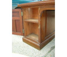 A Well-Crafted Gothic Revival Oak Knee Hole Partners Desk - Thumbnail 7