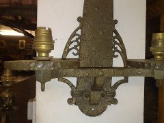 GEC. A Twin-Arm Single Wall Light In the style of Edgar Brandt - Thumbnail 4