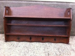 Liberty & Co. Oak plate and cup rack In the style of C. F. A Voysey - Thumbnail 1