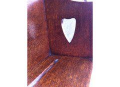 Liberty & Co. Oak plate and cup rack In the style of C. F. A Voysey - Thumbnail 8