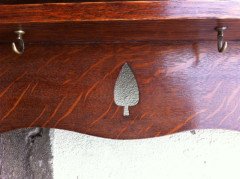 Liberty & Co. Oak plate and cup rack In the style of C. F. A Voysey - Thumbnail 9