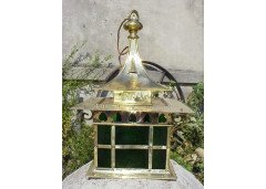 C. F. A Voysey, Style of.An Arts & Crafts brass Lantern - Thumbnail 2