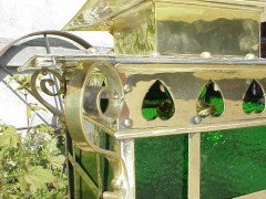 C. F. A Voysey, Style of.An Arts & Crafts brass Lantern - Thumbnail 3