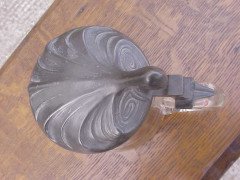 A Continental Art Nouveau Flagon with Engraved Stylised Whiplash Details & Pewter Lid - Thumbnail 2
