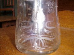 A Continental Art Nouveau Flagon with Engraved Stylised Whiplash Details & Pewter Lid - Thumbnail 6