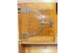 Leonard Wyburd for Liberty & Co. Rare Liberty & Co. Arts & Crafts Oak sideboard - Thumbnail 5