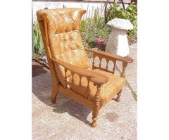 A Good Quality Arts & Crafts Oak Armchair - Thumbnail 2