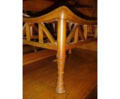 Liberty & Co. A rare Liberty & Co. walnut duet Thebes stool - Thumbnail 3