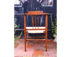 A stylish Arts & Crafts Glasgow style Armchair fully restored and professionaly re-rushed. - Thumbnail 6