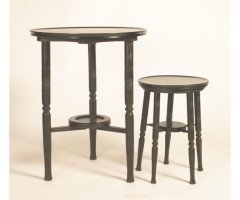 E. W. Godwin Attributed, an ebonised five leg sidetable - Thumbnail 1