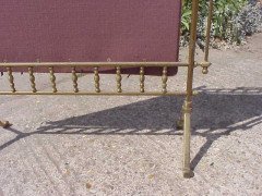 A Well-Crafted Aesthetic Movement Brass Fire Screen - Thumbnail 5