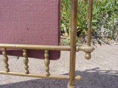 A Well-Crafted Aesthetic Movement Brass Fire Screen - Thumbnail 6