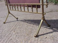 A Well-Crafted Aesthetic Movement Brass Fire Screen - Thumbnail 7