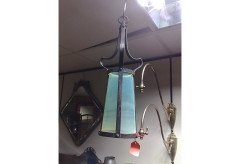 Birmingham Guild of Handicraft. A little Arts & Crafts conical iron lantern - Thumbnail 1