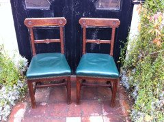 A. W. N. Pugin for Gillows. A good pair of Gothic Revival Oak sidechairs - Thumbnail 2