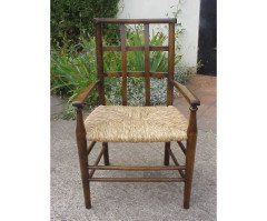 Liberty and Co. A little rush seated lattice back childs armchair - Thumbnail 1
