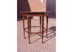 Liberty & Co., a Six-leg Side Table with Subtle Herringbone & Line Inlay to the Top Edge - Thumbnail 2