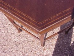 Liberty & Co., a Six-leg Side Table with Subtle Herringbone & Line Inlay to the Top Edge - Thumbnail 3